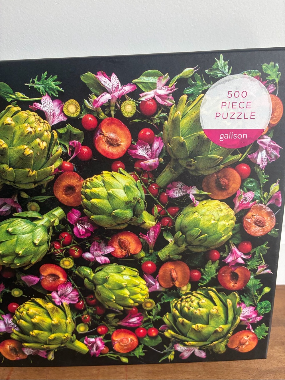 Galison 500-Piece Artichoke & Fruit Puzzle - Green